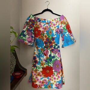 Multicolor Floral Shift Dress - H&M Brand